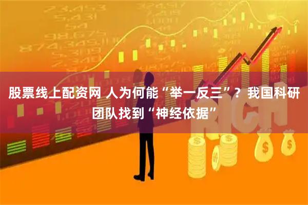 股票线上配资网 人为何能“举一反三”？我国科研团队找到“神经依据”